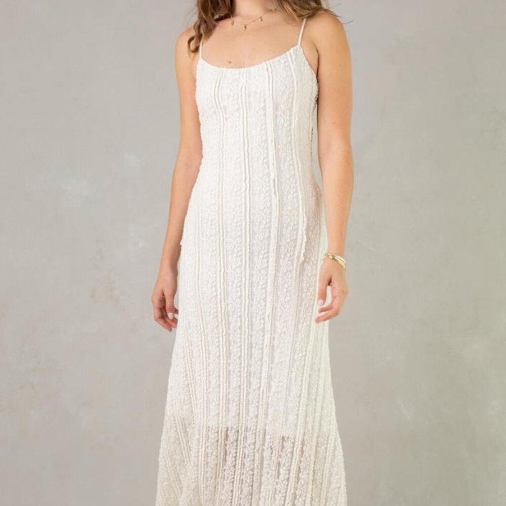 Isla Mara Mesh Midi Dress, Size L